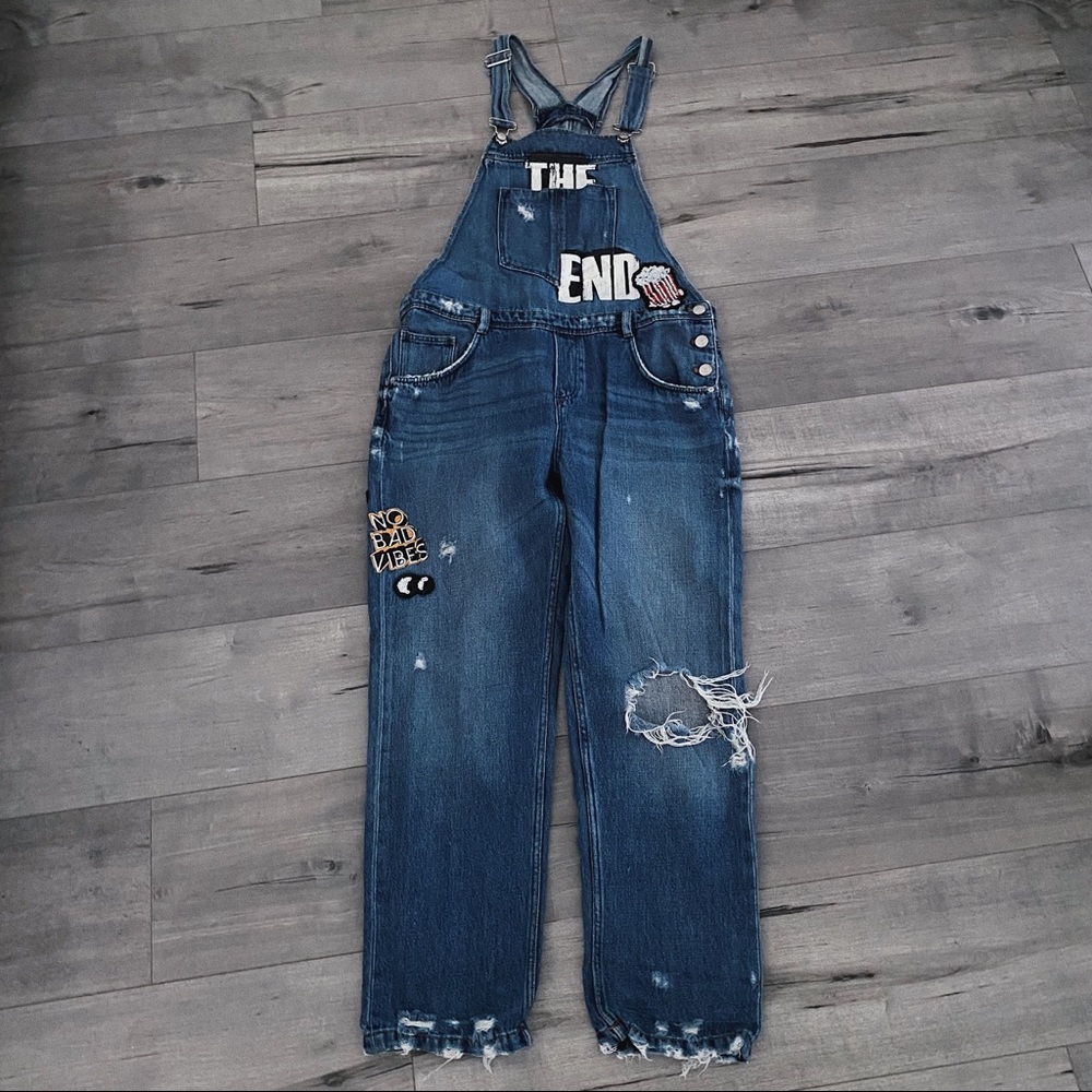 Zara Denim Overalls